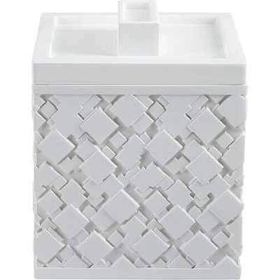 Spirella krabička na kosmetiku AGDA bílá polyresin