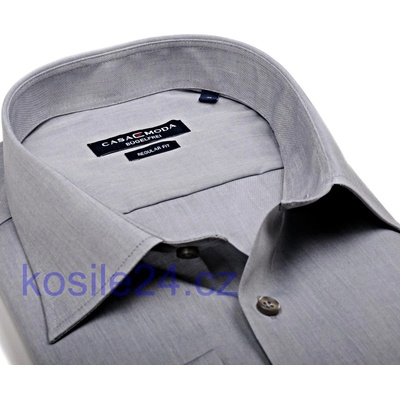 Casa Moda comfort fit chambray košile extra prodloužený rukáv šedá