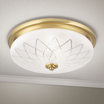 Orion DL 7-791/37 - Плафон PORTO 2xE27/40W/230V Ø 37 см златист (OR0195)