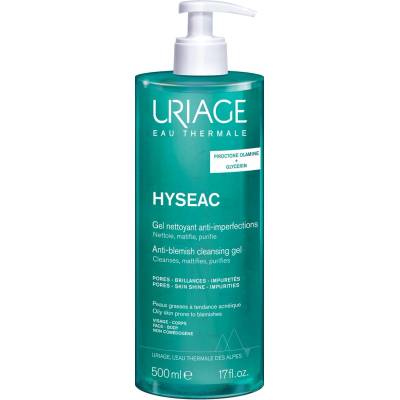 Uriage Hyseac Почистващ гел за лице и тяло, 500 ml
