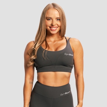 GymBeam Спортен сутиен BEAT Charcoal S