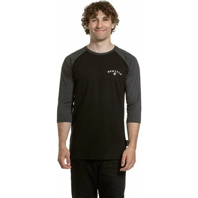 Meatfly мъжка тениска с дълъг ръкав Kennedy Raglan Black Meatfly | Cheren | МЪЖЕ | S
