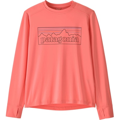 Patagonia Детска спортна тениска Patagonia Kid's L/S Cap SW T-Shirt Sport shirt - P-6 Outline: Pickled Pink - размер XXL (704-4467-0516)