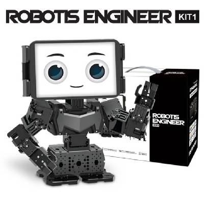 Комплект за роботика Robotis ENGINEER Kit 1, програмируем, с образователна цел, с дистанционно устройство, до 7 фигури роботи общо чрез учебните помагала, 14+ (901-0153-300)