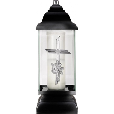 Nohel Garden Lampa hřbitovní JUDITA skleněná 170g 13x13x34cm