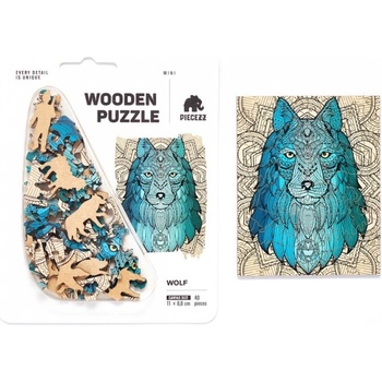 PIECEZZ Дървен Пъзел Piecezz Puzzle Mini 40 (P1330)