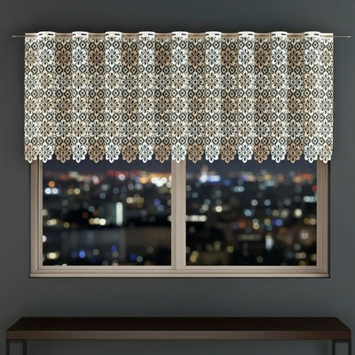 Dekorační metrážová vitrážová záclona OLGA krémová výška 90 cm MyBestHome – Zboží Dáma