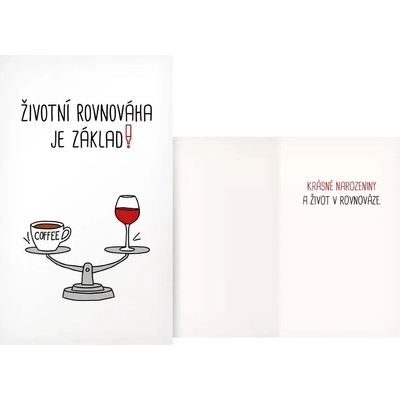 MFP paper s.r.o. Přání humorné Životní rovnováha
