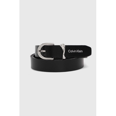 Calvin Klein Кожен колан Calvin Klein дамски в черно (K60K611398)