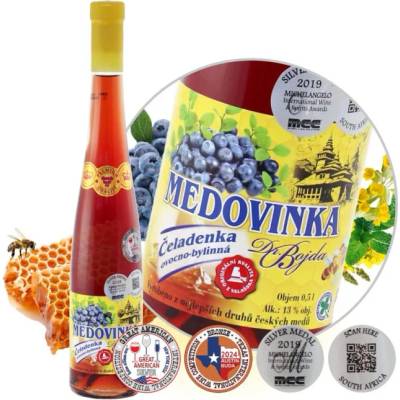 Dr. Bojda Medovina Čeladenka bylinkovo-borůvková 0,5 l