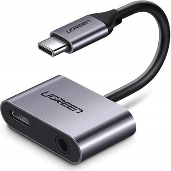 Ugreen USB-C/USB-C + 3.5mm Jack 50596 sivá