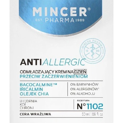 Mincer Pharma Antialergický omlazující denní noční krém proti zarudnutí č. 1102 50 ml