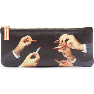 Seletti Чантичка за кръста Toiletpaper Lipsticks Black 21 x 9 см (02524)