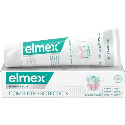 Elmex Паста за зъби Elmex Sensitive Plus Complete Protection, За чувствителни зъби, 75 мл (8718951476974)