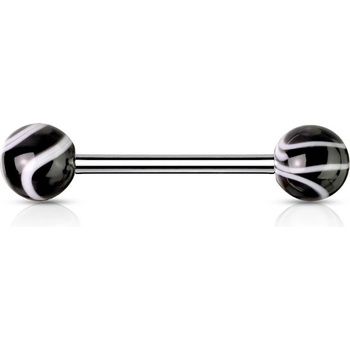 Šperky4U piercing do jazyka akrylát PJ01096-K