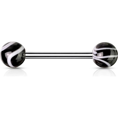 Šperky4U piercing do jazyka akrylát PJ01096-K