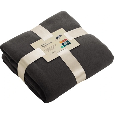 James & Nicholson fleece deka JN950 Tmavě šedá 130x170