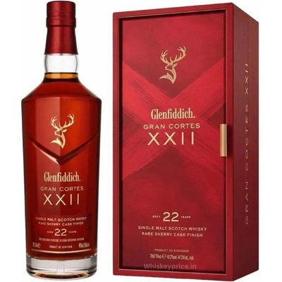 Glenfiddich 22 YO Gran Cortes - малцово шотландско уиски 700ml