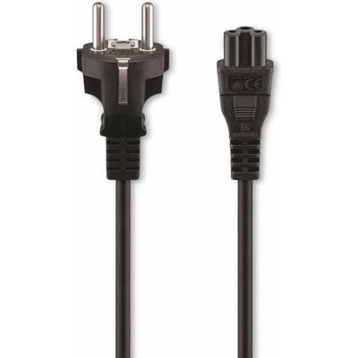 goobay Kabel k notebooku, CEE 7/7(M) - IEC320 C5, černý, 1,8m (trojlístek), přímý, černý (93586) - 19.92.1028 – Zbozi.Blesk.cz
