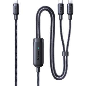 Baseus Здрав USB-C кабел с 2xUSB-C конекторa - Baseus Flash 4 Series 2-in-1 Fast Charging USB-C Cable 140W (E0426X00) (150 см) (E0426X00)