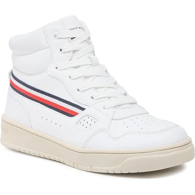 Tommy Hilfiger Сникърси Tommy Hilfiger Stripes High Top Lace-Up Sneaker T3X9-32851-1355 S Бял (Stripes High Top Lace-Up Sneaker T3X9-32851-1355 S)