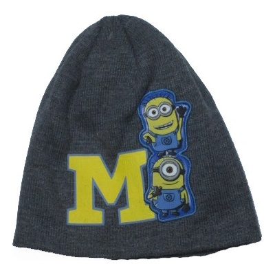 chlapecká zimní čepice Minions šedá