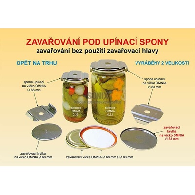 SONIX Spona upínací víčka OMNIA pr.83 mm / 5 ks