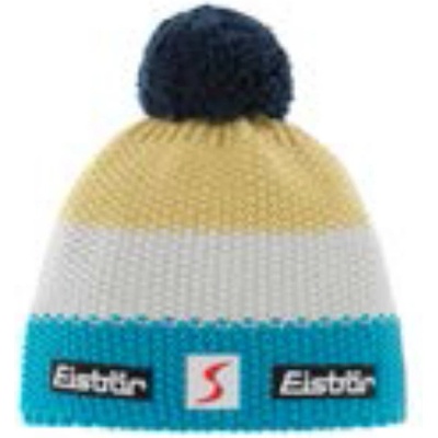 Eisbär Zimná čiapka Star Pompon MÜ SP Kids Banana/White/Blue