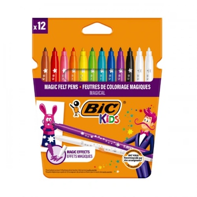 BIC Флумастери BIC Kids 10 цвята + 2 за изтриване