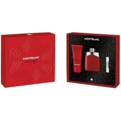 Mont Blanc Legend Red Darčeková sada pánska EDP 100 ml, miniaturka pánska EDP 7,5 ml a sprchový gél 100 ml