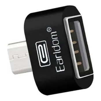 Image 1 of Earldom Преходник, Earldom, OT03, USB F към Micro USB, OTG, Черен - 14868