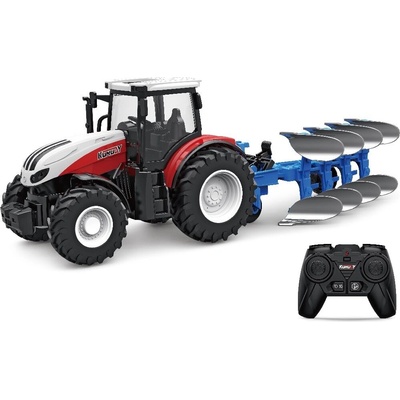 H-toys Zemědělský traktor s pluhem 2,4 GHz RTR 1:24
