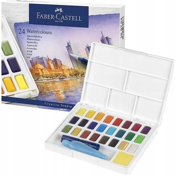 Faber Castell akvarelové barvy sada 24 barev