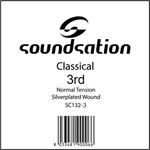 Soundsation Единична трета СОЛ струна за класическа китара sc132-3