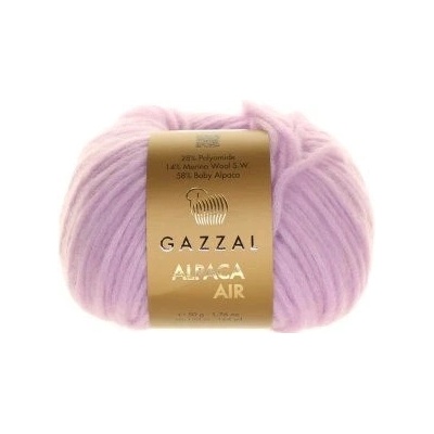 Gazzal Příze Alpaca Air 103 fialová