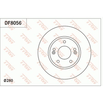 Brzdový kotúč TRW DF8056