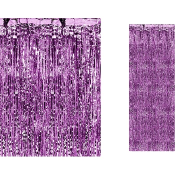 Image 1 of PartyDeco Лилава парти завеса 90 x 250 см