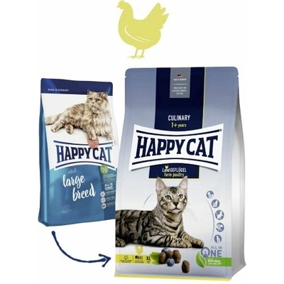 Happy Cat Adult Culinary Land Poultry Large Breed 4 kg