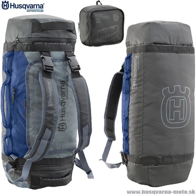 Husqvarna taška Duffle Bag grey/blue 45l