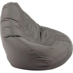 Pufrelax Пуф круша, 220л. , Nirvana Hobbit - Teteron Grey, За открито, Перящ се калъф, Пълнеж от Полистиролни перли