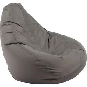Pufrelax Пуф круша, 220л. , Nirvana Hobbit - Teteron Grey, За открито, Перящ се калъф, Пълнеж от Полистиролни перли