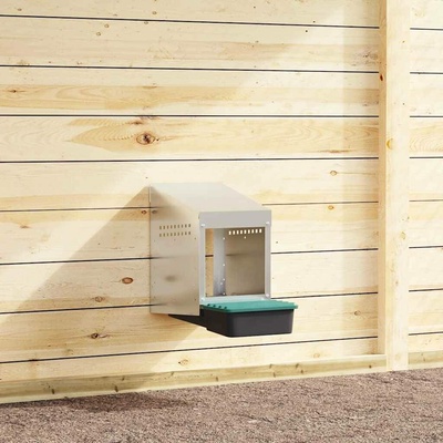 vidaXL Hnízdní budka pro slepice 1 hnízdo, nástěnná, pozinkovaná ocel 9799.4104890