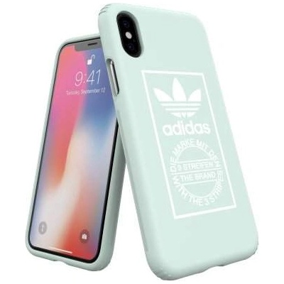 Adidas Originals Snap Case - удароустойчив хибриден кейс за iPhone XS, iPhone X (зелен)