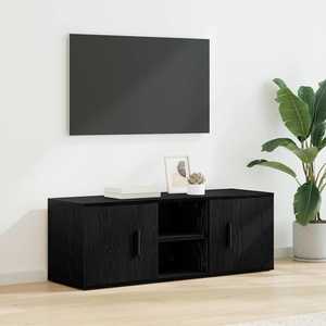 vidaXL ТВ шкаф 100 x 31, 5 x 35 см Черния дъб Инженерна дървесина (881158)