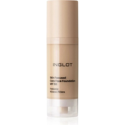 Inglot Skin Focused Care Face Foundation SPF50 krycí make-up SPF50 Yellow Beige 30 ml