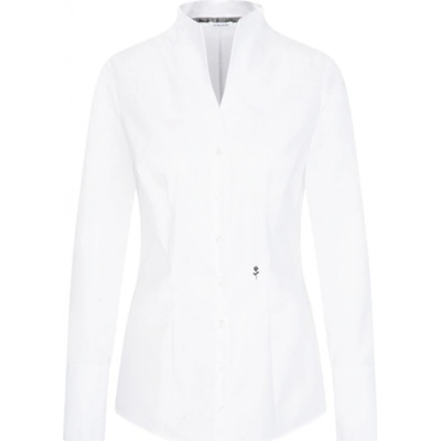 Seidensticker Popelínová halenka s dlouhým rukávem Chalice Blouse Slim LSL white
