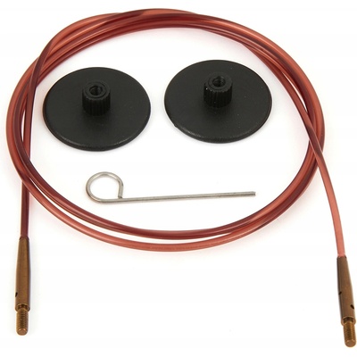 Hnedé vymeniteľné lanko KnitPro 50cm