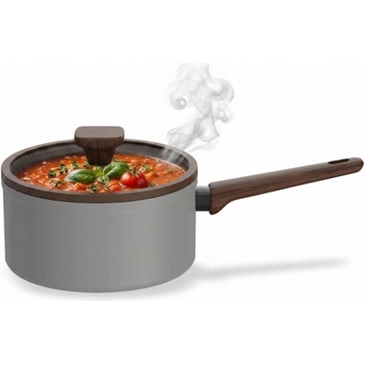 MAESTRO Hrnec s víkem 18 cm, 1,9 l MR-1211-18S šedý