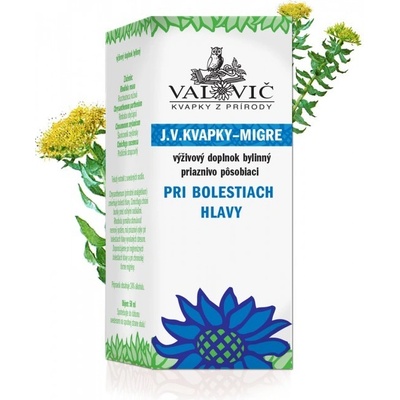 Valovič J.V. KVAPKY MIGRE bylinný komplex 50 ml