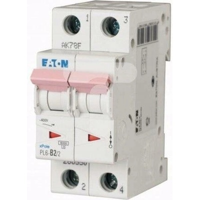 Jistič 2P B 2A 6kA AC PL6-B2/2 286550 EATON